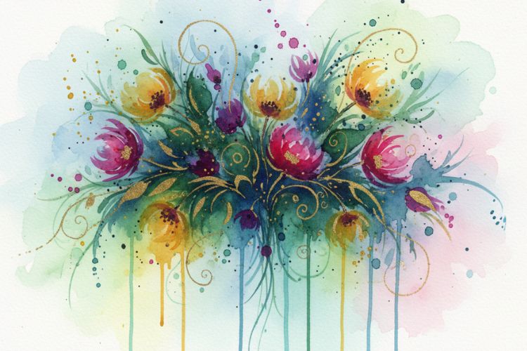 Abstract Floral Art