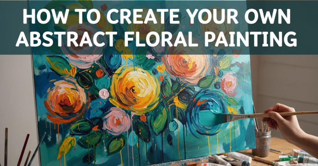 abstract floral painting