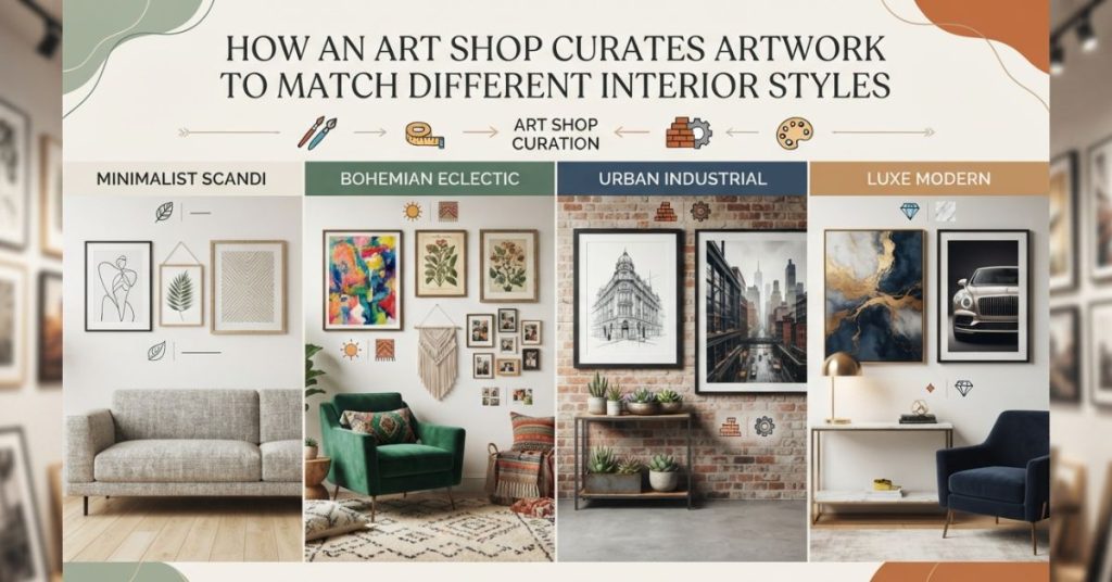 Art Shop Curates Artwork to Match Different Interior Styles